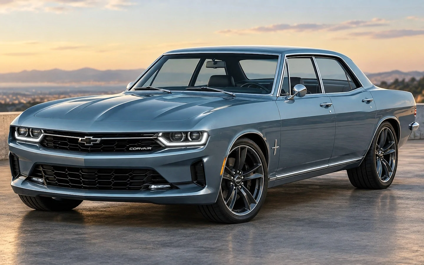 Kia EV3 Vette is mid engine. How about a 350 hp Fiero style Camaro, Just for a generation of course. 2028 Corvair