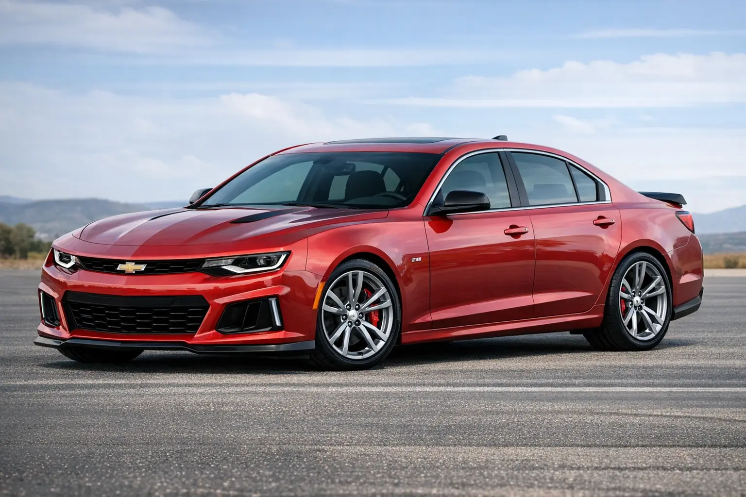 Kia EV3 This is what I think the 2028 Camaro sedan will look like Copilot_20260414_110515